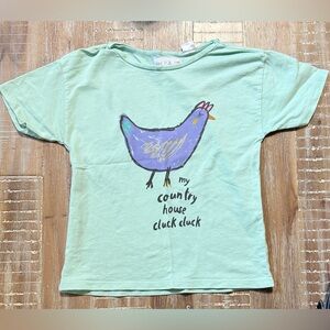 Zara Chicken Tee Shirt 6 Years